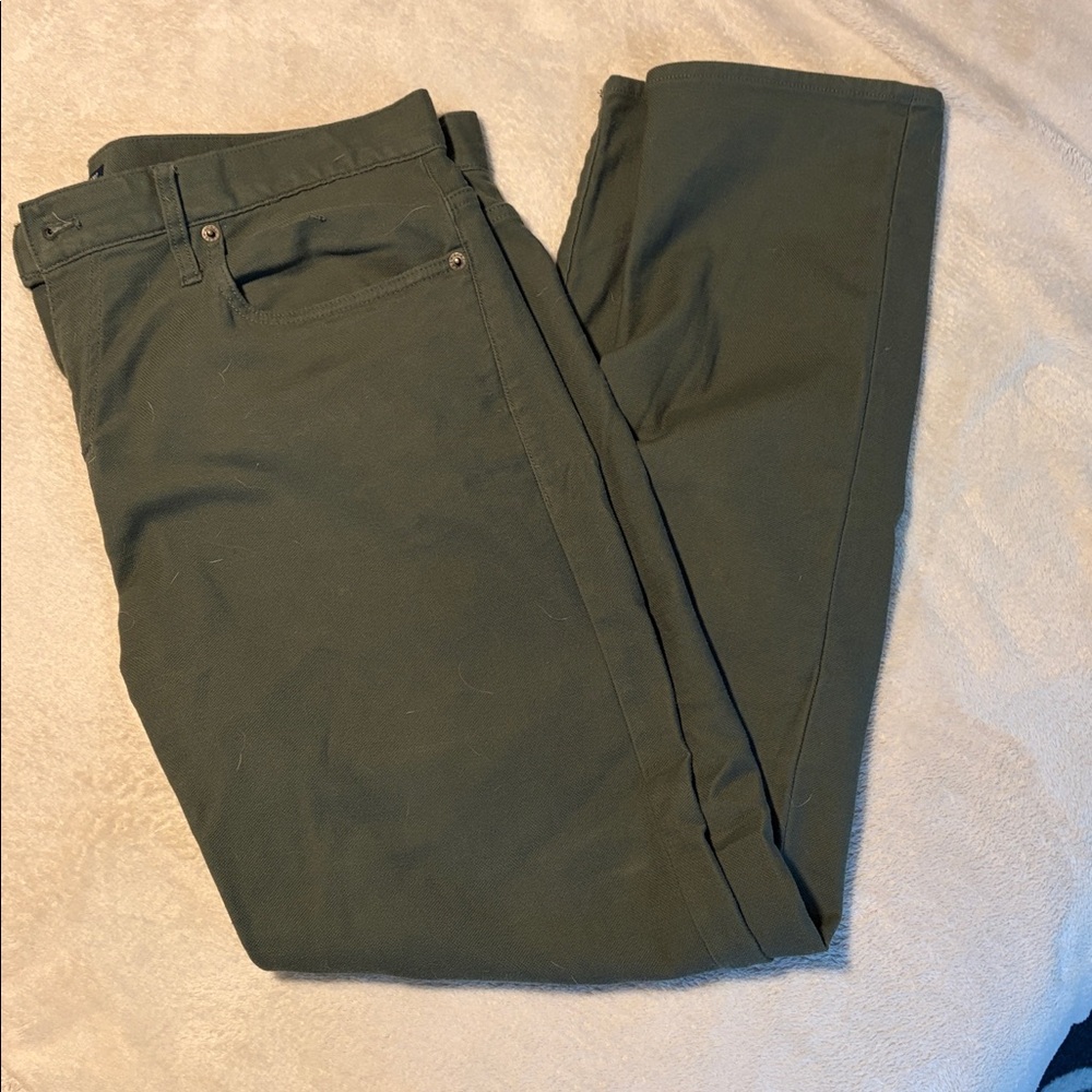 J. Crew Flex Slim Fit Green Trousers